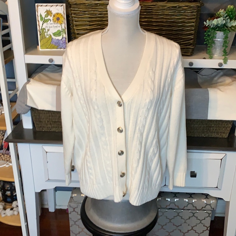Vintage Bobbie Brooks 5 Button Cardigan Size Small